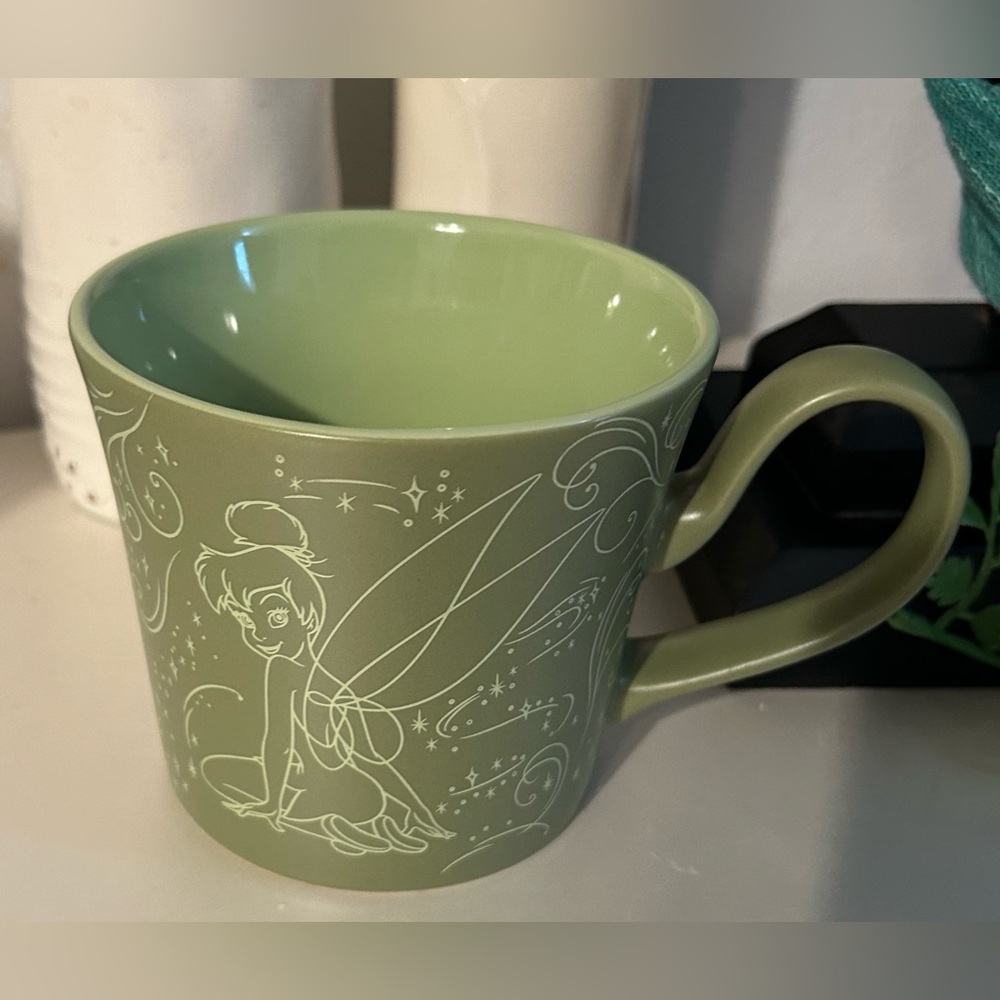 Disney Store, Tinker Bell Green Fairies Mug. 5”